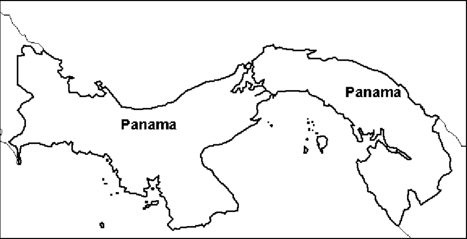 Panama Map Coloring Page