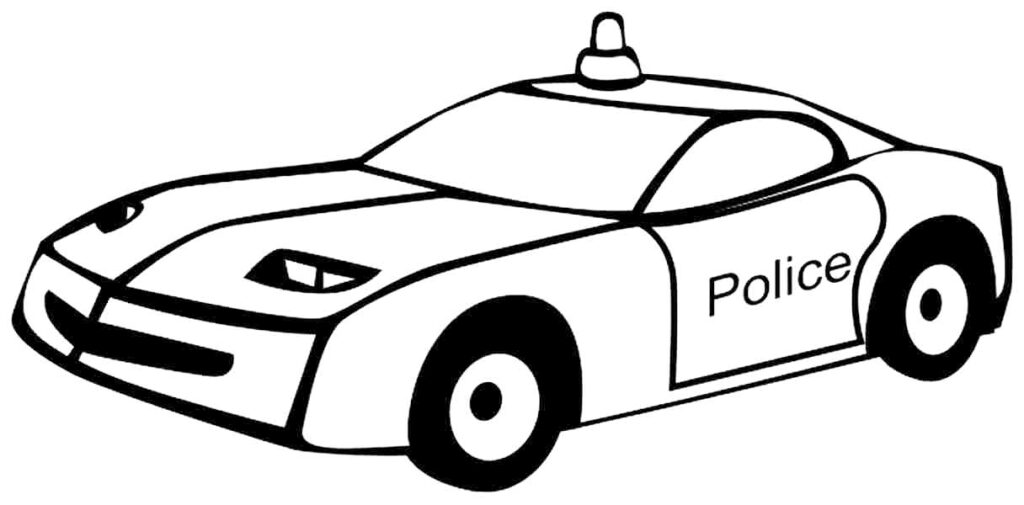 Police Car Coloring Pages