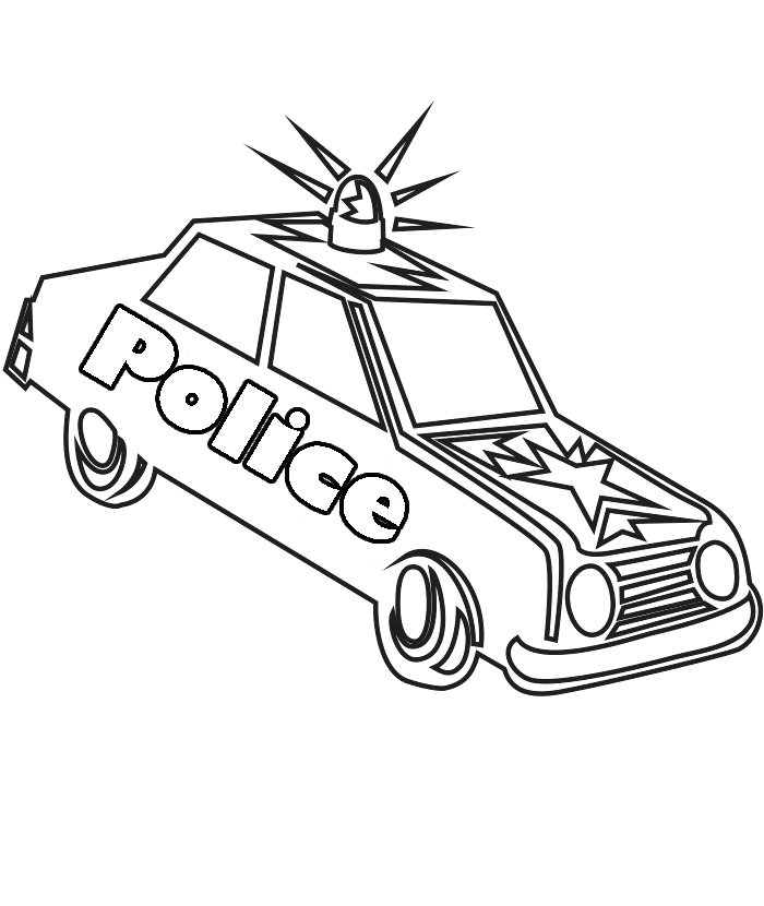 Police Car Coloring Pages