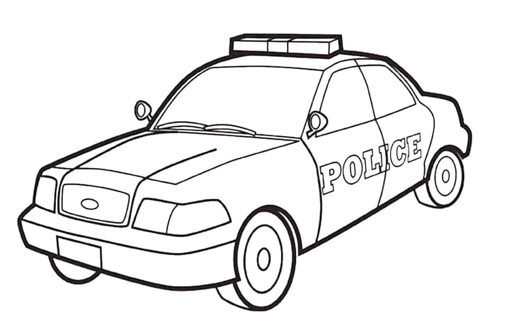 Police Car Coloring Pages