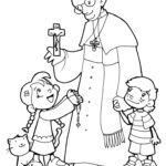 Pope Of Holy See Coloring Page