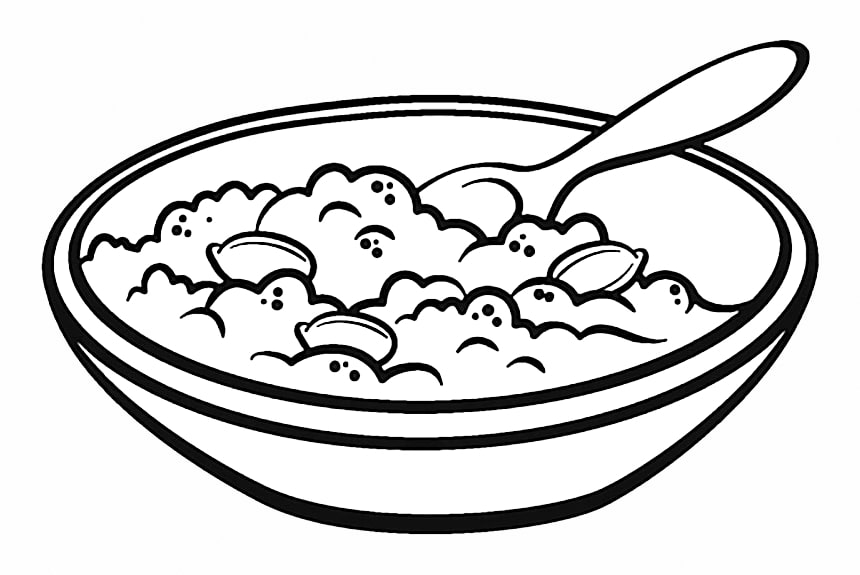 Porridge In Jamaica Coloring Page