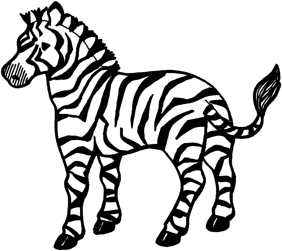 Zebras In Africa Coloring Page