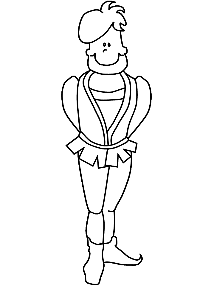 Frog Turned Prince Coloring Page