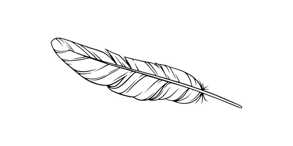 Golden Goose Feather Coloring Page