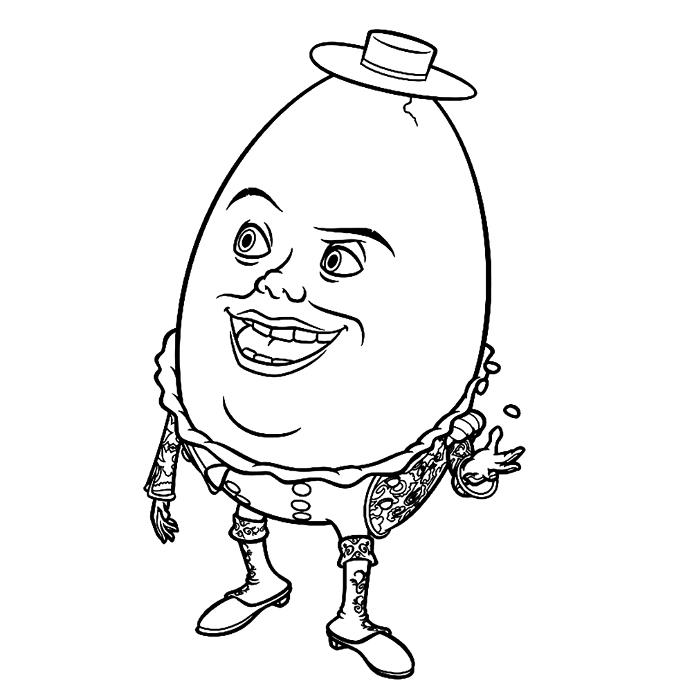 Humpty Dumpty Coloring Page