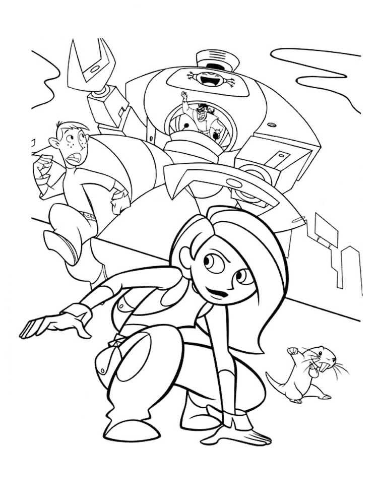 Kim Possible Coloring Pages