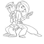 Kim Possible And Ron Coloring Page