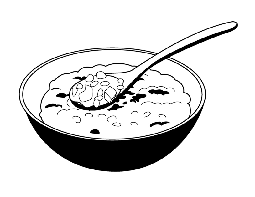 Rice Coloring Page