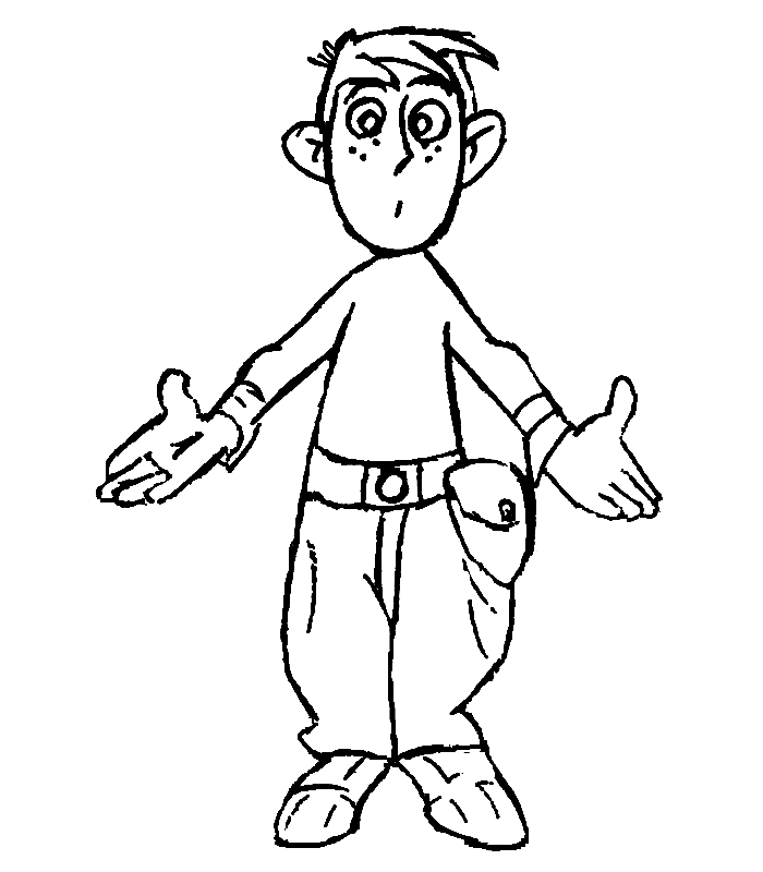 Ron Stoppable Coloring Page