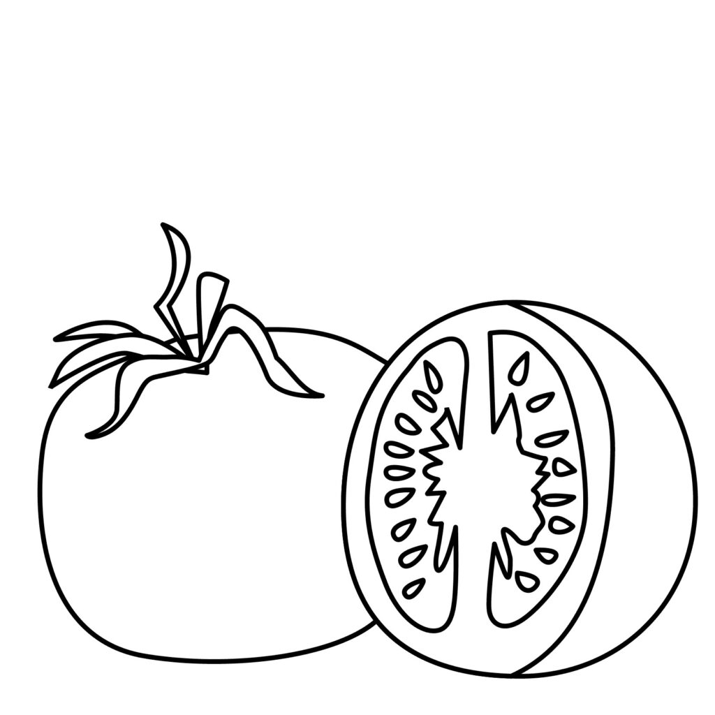 Tomatoes Coloring Pages Elegant Tomato Ve Ables Coloring Pages For Kids Lovely Tomato Clipart