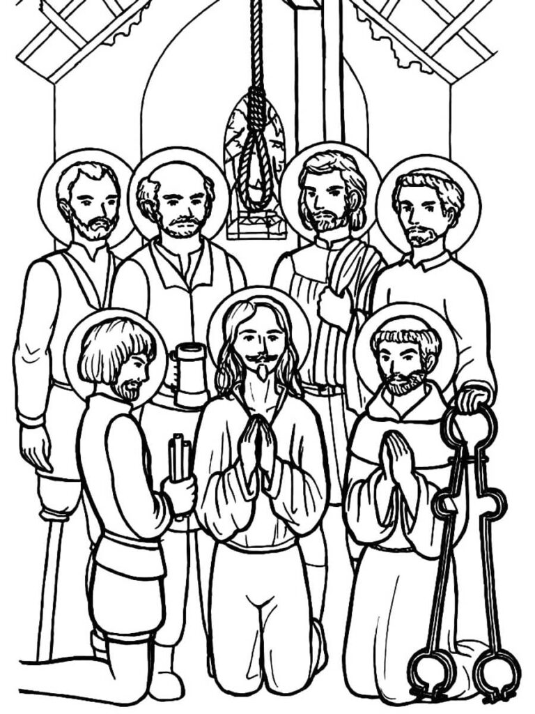 All Saints Day Prayers Coloring Page