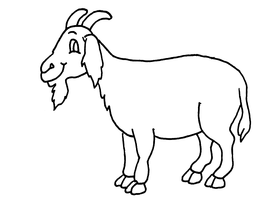 Billy Goat Coloring Page