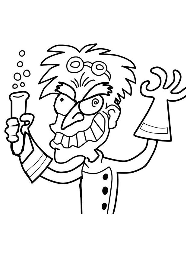 Crazy Emotion Coloring Page