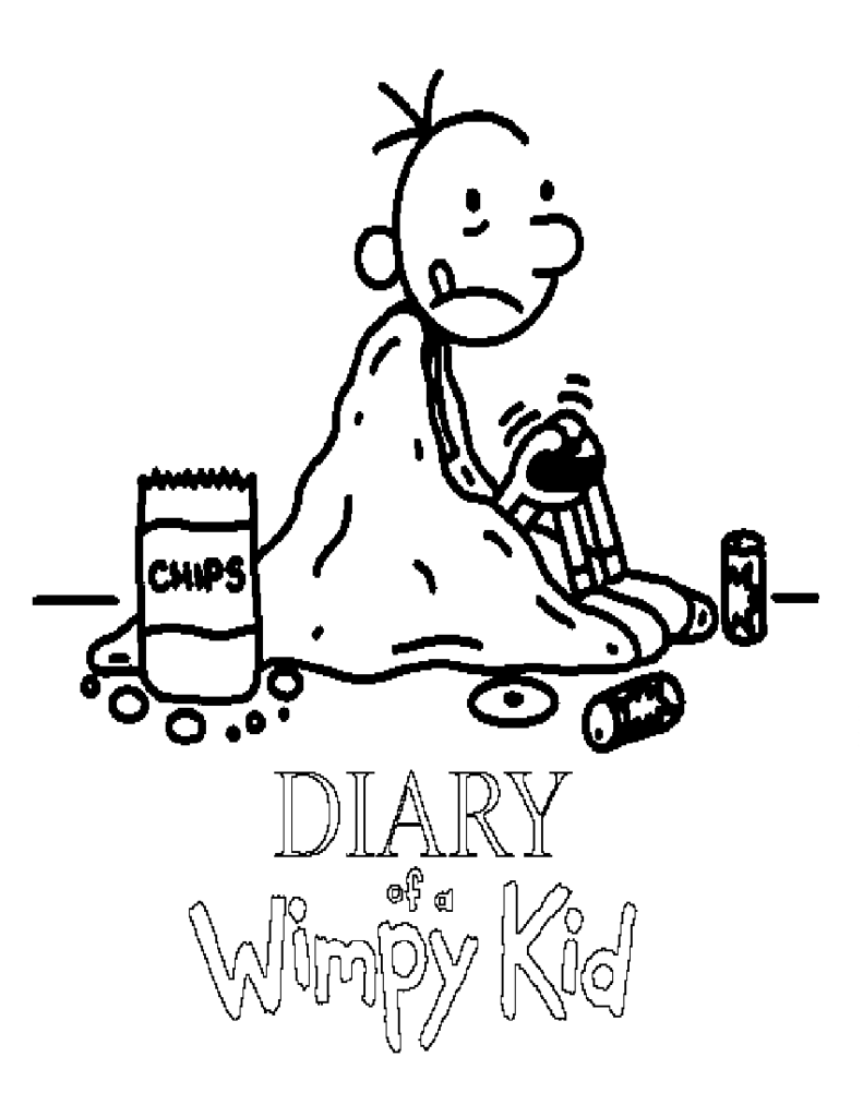 Diary Of A Wimpy Kid Coloring Page