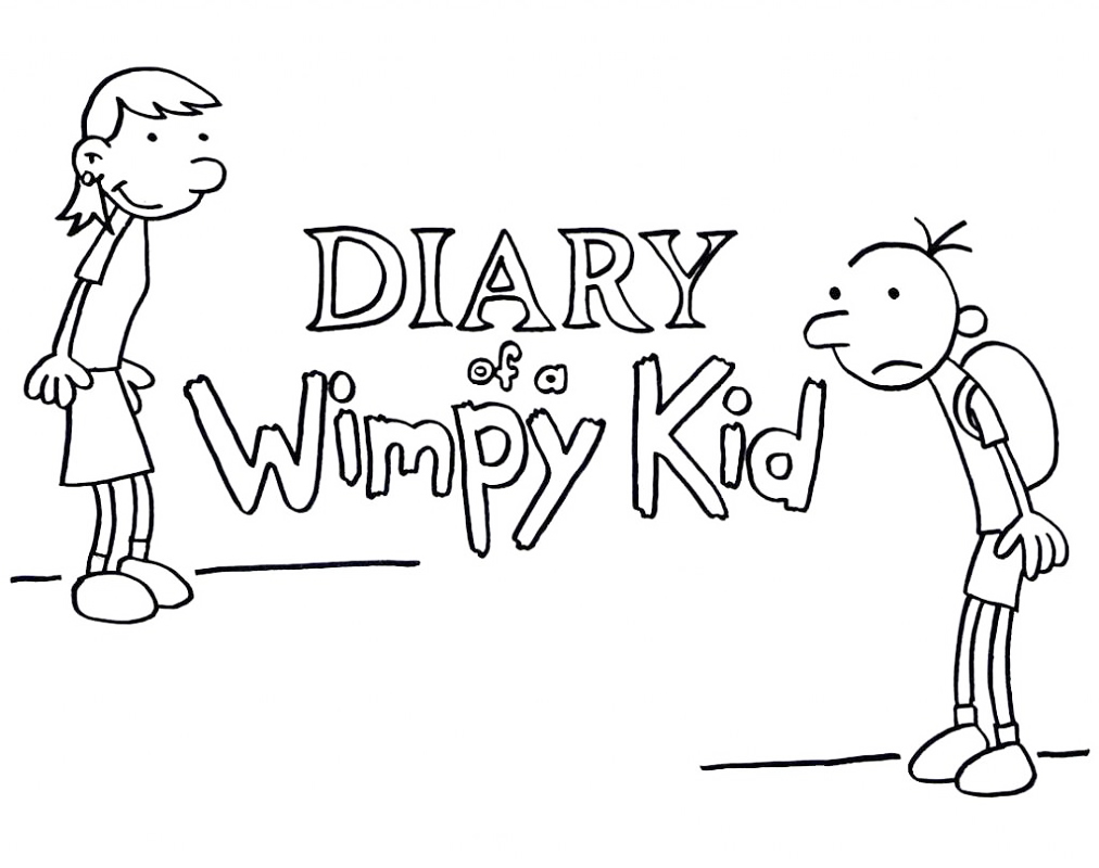 Diary Of A Wimpy Kid Coloring Page