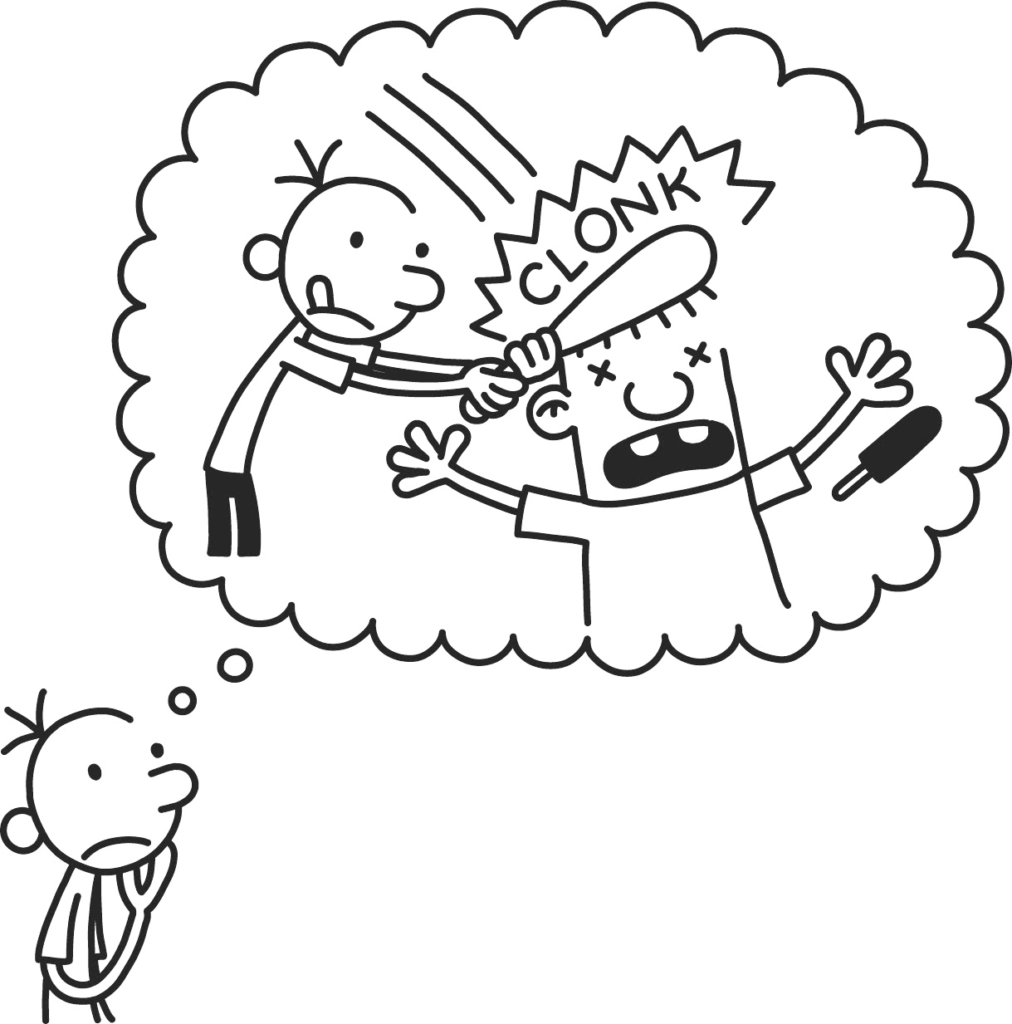 Diary Of A Wimpy Kid Scene Coloring Page