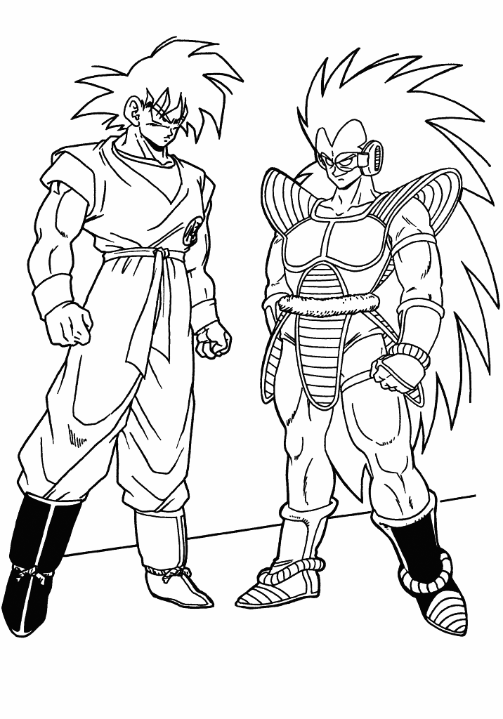 Dragonball Battle Armor Coloring Page