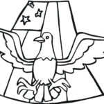 Eagle And Flag Coloring Page