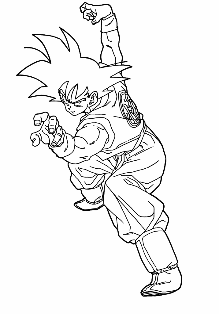 Goku Dragonball Coloring Page