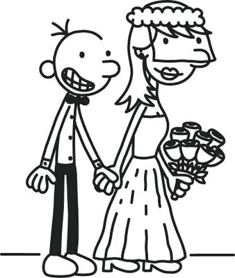 Greg Getting Married Diary Of A Wimpy Kid Coloring Page