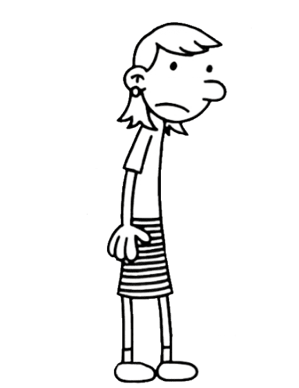 Holly Hills Diary Of A Wimpy Kid Coloring Page