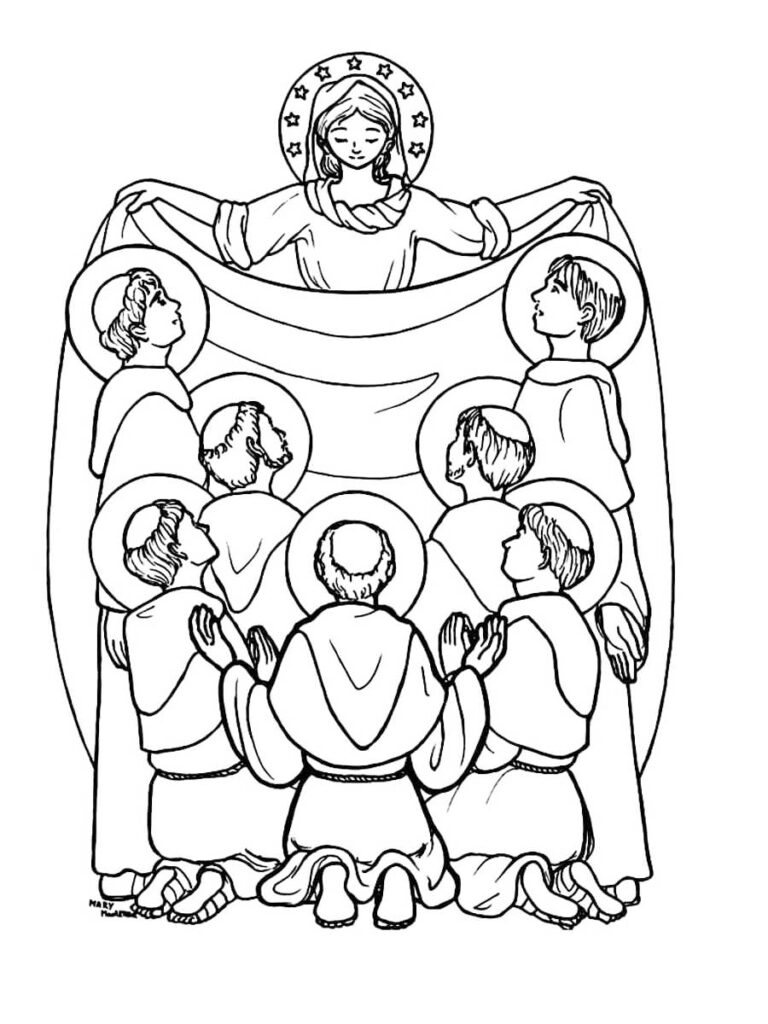 Honoring All Saints Day Coloring Page