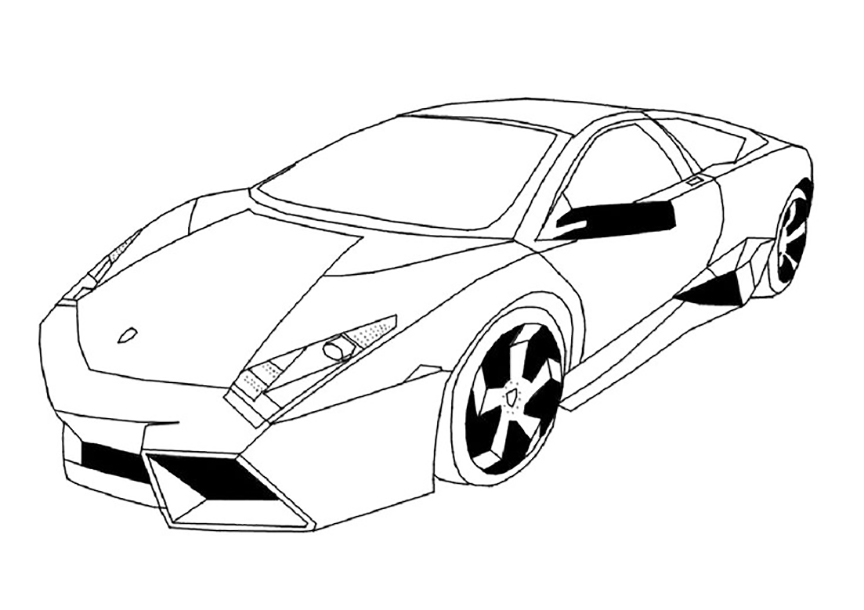 Lamborghini Car Coloring Page