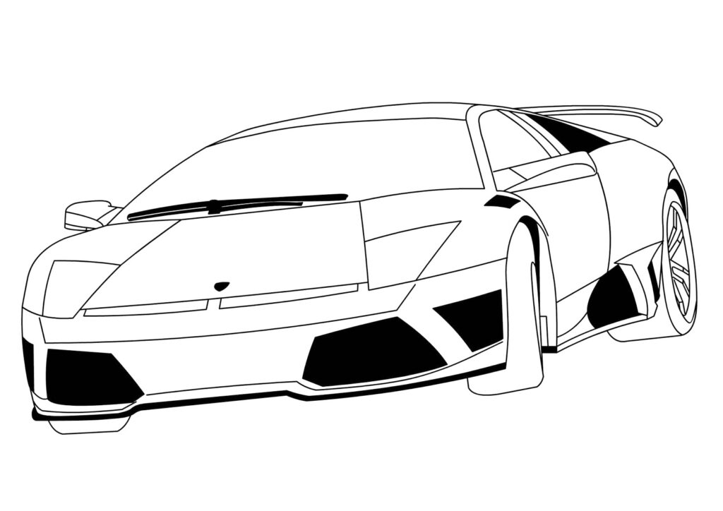 Lamborghini Coloring Page