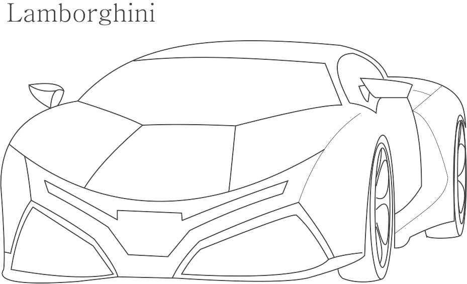 Lamborghini Coloring Pages