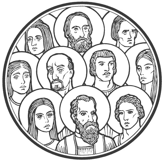 Saints On All Saints Day Coloring Page