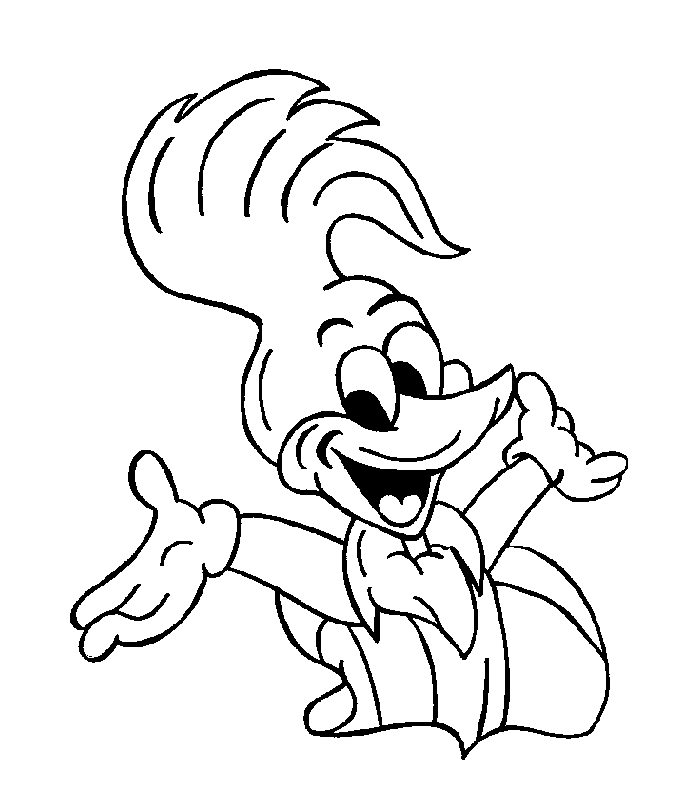 Woody Woodpecker Coloring Pages