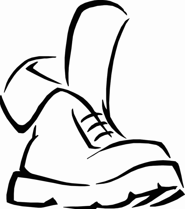 Boot Coloring Page