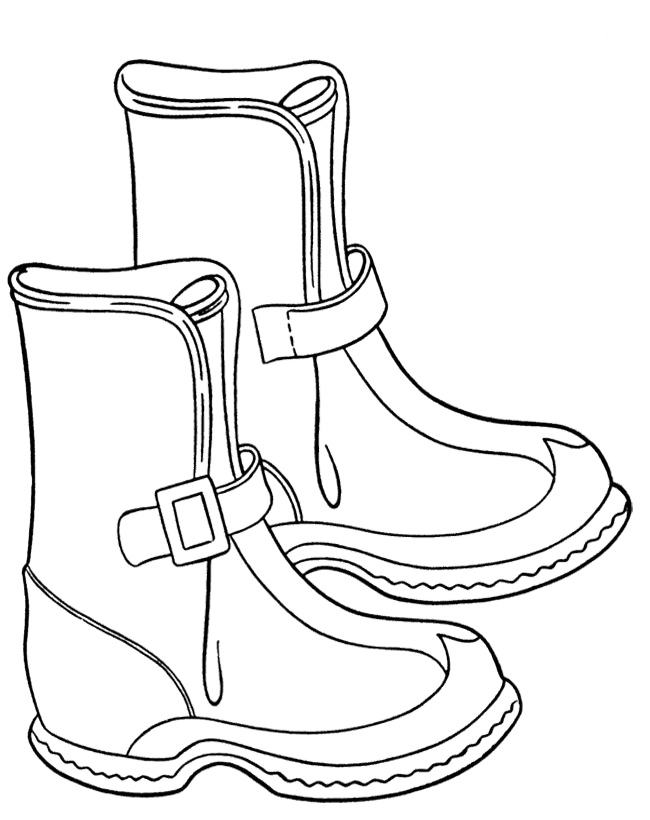 Boots Coloring Page