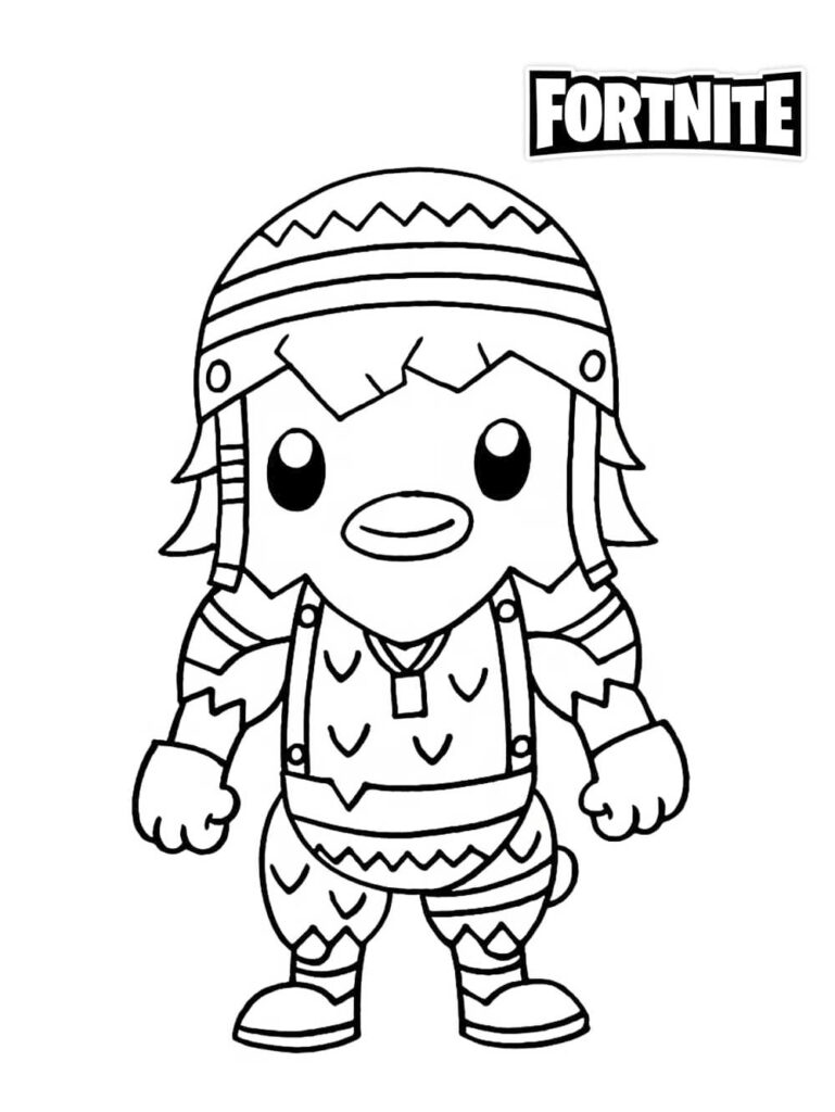 Cluck Fortnite Coloring Page