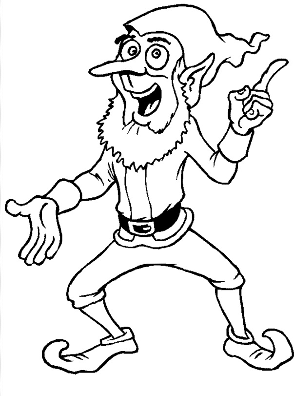 Elder Elf Coloring Page