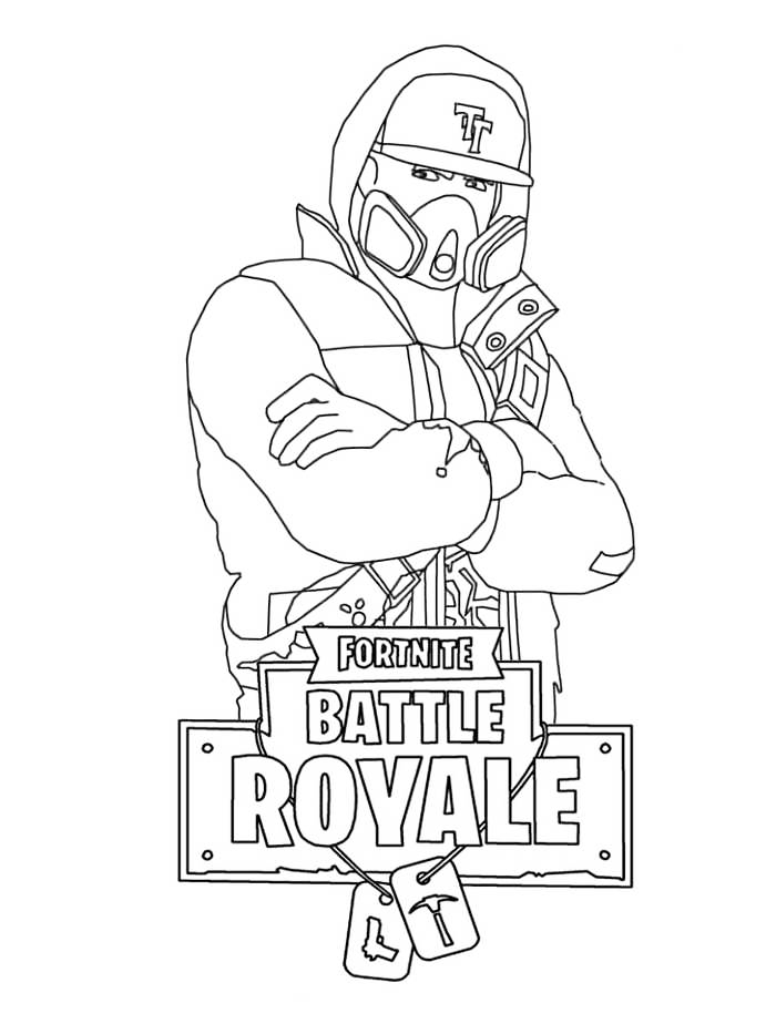 Fortnite Battle Royale Coloring Page