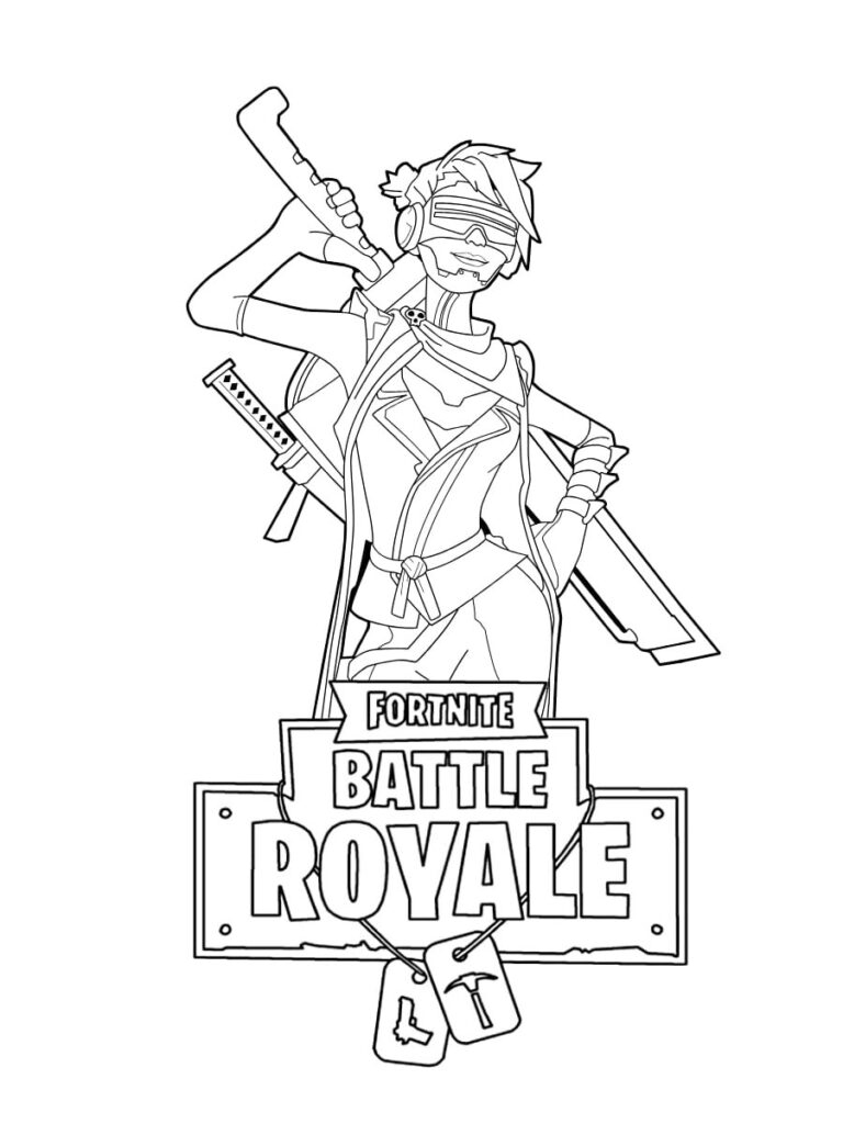 Fortnite Printable Coloring Page