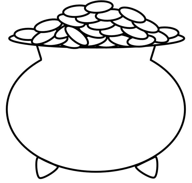 King Midas Pot Of Gold Coloring Page