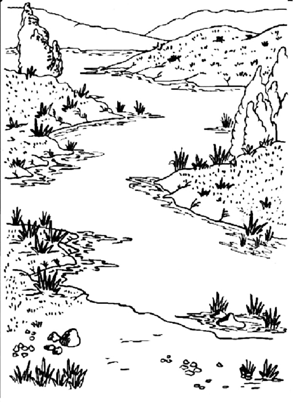 King Midas River Coloring Page