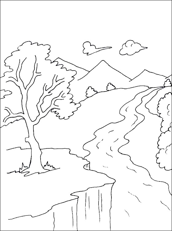 King Midas Stream Coloring Page