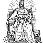 King Midas Throne Coloring Page