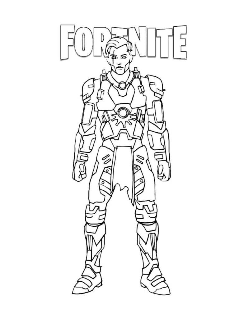 Midas Fortnite Coloring Page