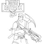 Pickaxe Fortnite Coloring Page