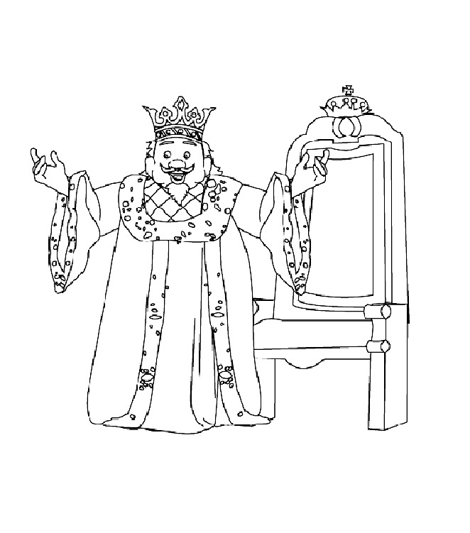 Welcome King Midas Coloring Page