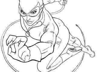 Catwoman Coloring Pages