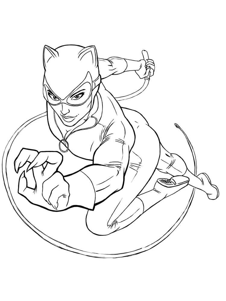 Catwoman Coloring Pages