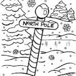 North Pole Coloring Page