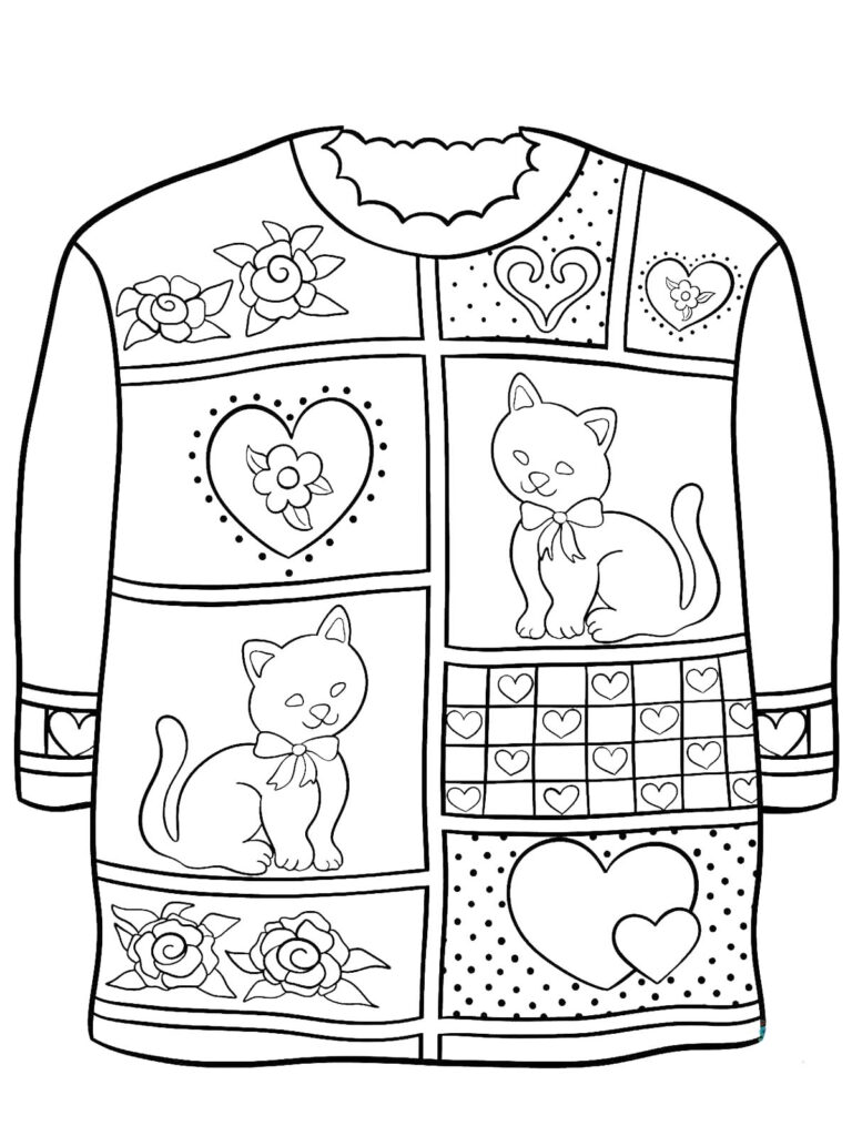 Ugly Christmas Sweater Coloring