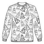 Ugly Christmas Sweater Coloring Page